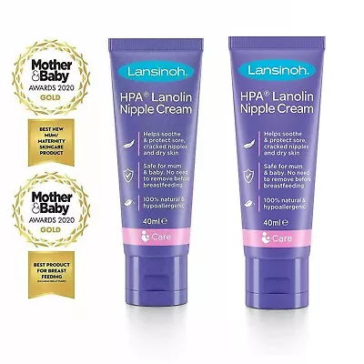 2 X Lansinoh HPA Lanolin Cream 2 X 40ml  • £14.50