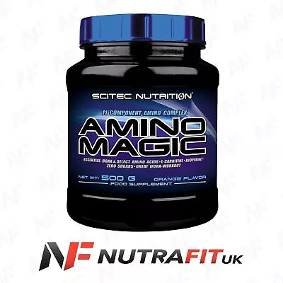 SCITEC NUTRITION AMINO MAGIC Amino Acid BCAA Glutamine Workout Powder 500g • £25.99