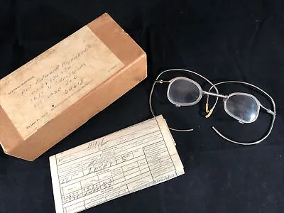 Vintage Optometrist Special Prescription Eyeglassss For Army Soldier Private • $39