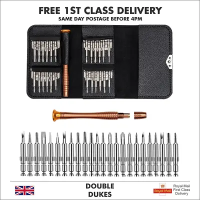 Mobile Phone 25 In 1 Repair Tool Kit Screwdriver Set IPhone IPod IPad Samsung UK • £7.69