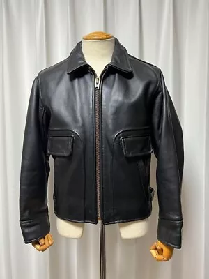 Vanson Riders Leather Single Jacket 36 Size Black Men's • $469