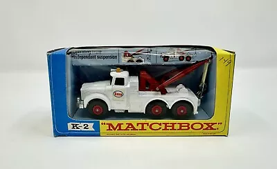 Matchbox King Size K-2 Scammell ESSO Heavy Wreck Truck In Original Box • $19.50