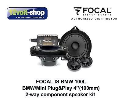 FOCAL IS BMW 100L Plug&Play 4 (100mm) Component Speaker Kit 4Ω • $250