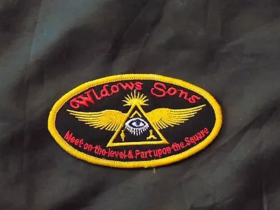 Oval Widows Sons Mason Patch Iron Sew Motorcycle Freemason Fraternity NEW! • $7.95