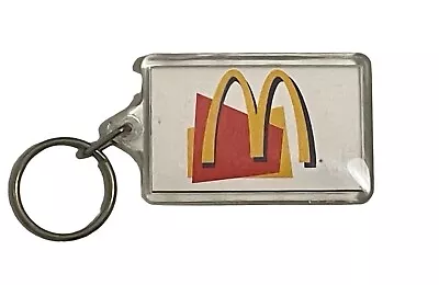 VTG Retro McDonald's Clear Acrylic Keychain With Manufacturers McDonald’s Logo • $15