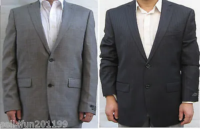 New 1 Marc Anthony Grey Or Navy Strip Suit Jacket Blazer Pick Sz Men • $44.99