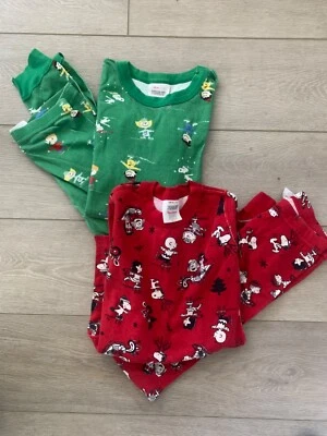 $19.99 • Buy Two Sets Hanna Andersson Size 140 Peanuts Pajamas