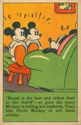 Vintage Mickey Mouse Bowman's Prize Winner Recipe Card Three Layer Club • $4.12