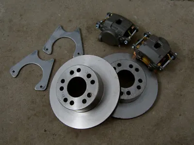 Bolt-On 9  Ford 11  Rear Disc Brake Kit - 9 Inch - Big Ford Old-Style 1/2  Ends • $279