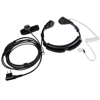 Tactical Throat Mic Earpiece Headset For Motorola CLS1410 CLS1413 CLS1450 CP200D • $7.99