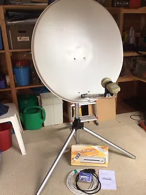 £50 • Buy Caravan. Satellite Dish. Complete. Suit Seasonal Pitch.