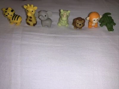 £8 • Buy Set Of Seven Iwako Wild Animal Erasers - BNIP