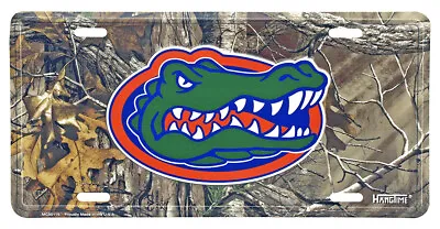 University Of Florida Gators Realtree Camo Aluminum Metal License Plate Sign Tag • $11.99