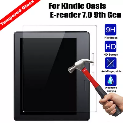 HD Tempered Glass Screen Protector For Amazon Kindle Oasis E-reader 9th Gen 2017 • $14.29