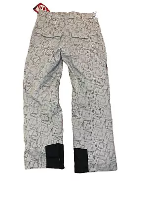 Marker Men's Shell Cargo Snow Ski Pants Fog Print Size Small Gray $155 • $72.85