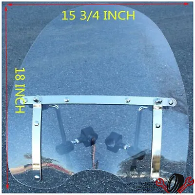 For Yamaha V Star 650 1100 18 X16  Large Clear Windshield 7/8'' 1'' Handlebar • $45.50