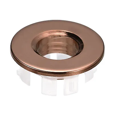 25.3mm Sink Trim Overflow Cover Ring Round Hole Insert In Caps Rose Gold • £4.34