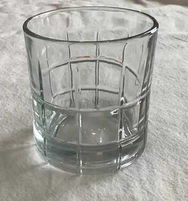 Vintage Anchor Hocking Tartan Plaid Double Old Fashioned Whiskey Glass • $3.99