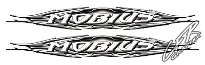 Set Of 2 - Moomba Mobius Ski Wake Boats Vinyl Decals - EXTRA LARGE 100  - Matte • $148.95