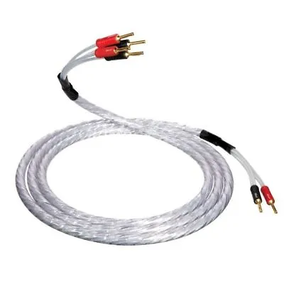 QED XT25 Bi-Wire Speaker Cables 2 X 1m (A Pair) Terminated Qed Airloc Plugs • $252.58