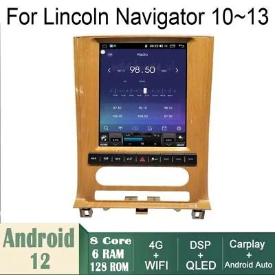 Car Android Gps Navigation Wifi 12.1  For Lincoln Navigator 6+128g Radio Carpaly • $883.48