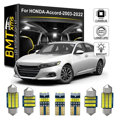 $15.46 • Buy 16x White LED Bulb Interior Lights Package Kit For 2013 - 2021 2022 Honda Accord