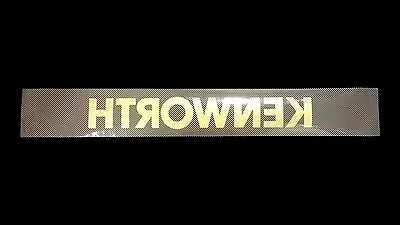 Kenworth Windscreen Decal - Black / Gold 1225 X 165 • $60