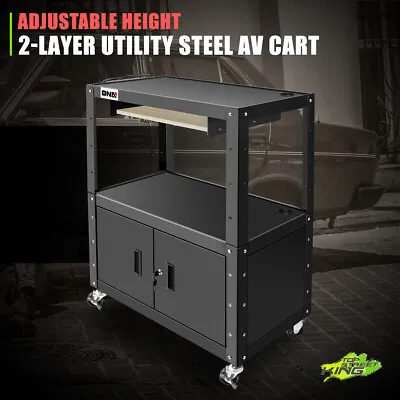 Steel Projector Meida AV Cart With Cord Management 22 -42  Adjustable Height • $249.99