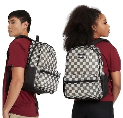 Backpack VANS School Work Travel Mn Old Skool H2o 30x40x13cm White/Black • $65.62