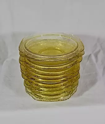 Vintage Federal Madrid Pattern Amber Depression Glass 5  Fruit/Dessert Bowl • $2.99