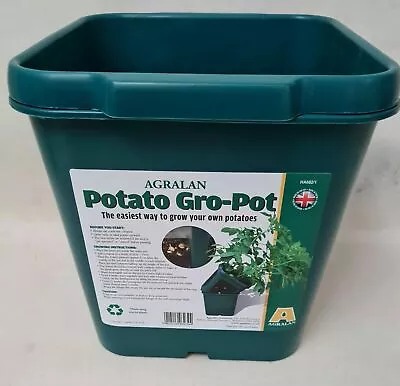 Agralan Potato Gro Pot Vegetable Planter Green Plastic HA682/1 • £14.99