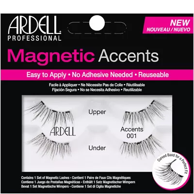 $22.50 • Buy Ardell Magnetic Lashes ACCENTS 001/002/003 Black Fake False Eyelash Extension