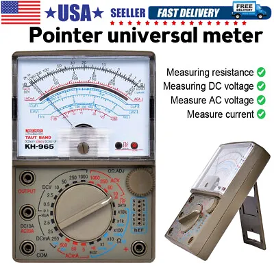 Pointer Voltmeter Ammeter Ohmmeter Multimeter Volt AC DC Tester Meter - US Stock • $19.36
