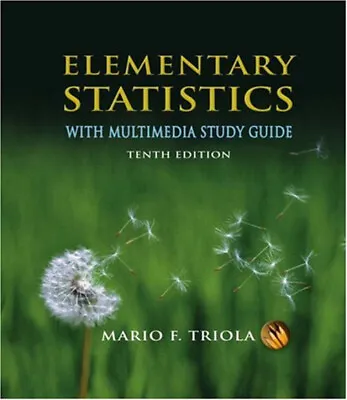 Elementary Statistics Compact Disc Mario F. Triola • $7.29