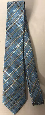 Stacy Adams Extra Long Mens Tie Blue Multicolor  • $7