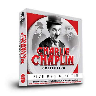 Charlie Chaplin Wonderful Reel Collection 5 Dvd Set Gift Tin 37 Classic Films • £7.95
