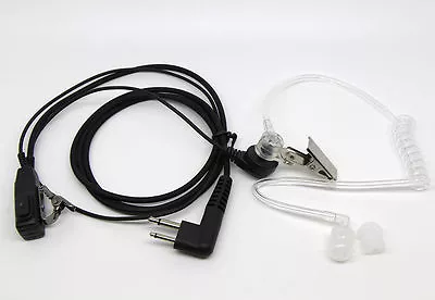 2 PIN Mic Covert Acoustic Tube EARPIECE HEADSET For Motorola Radio Security • $3.99