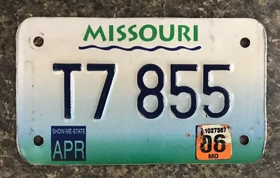 2006 Missouri  Waterways  Motorcycle License Plate T7 855 • $24.99