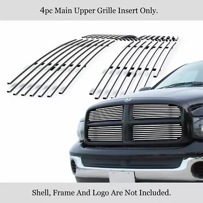 Fits 02-05 Dodge Ram Stainless Steel Chrome Billet Grille Insert • $71.99