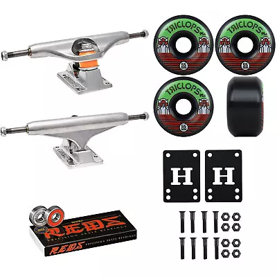 Independent Skateboard Trucks 149 (8.5 ) Triclops Wheels 55mm 95A Bones Reds • $69.95