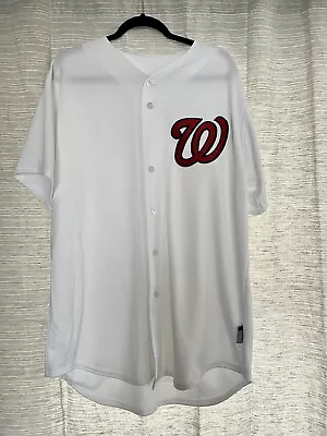 Men's Majestic Washington Nationals Jersey Size Large NEW MLB • $45