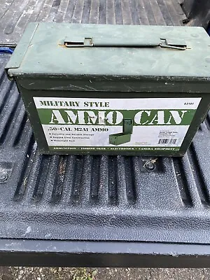 Military Style Ammo Can 50-cal M2A1 Ammo Box (empty) • $20