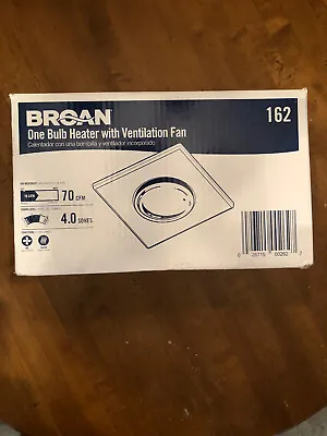 Broan Ventilation Bathroom Exhaust Fan Heater - White - For Parts • $20