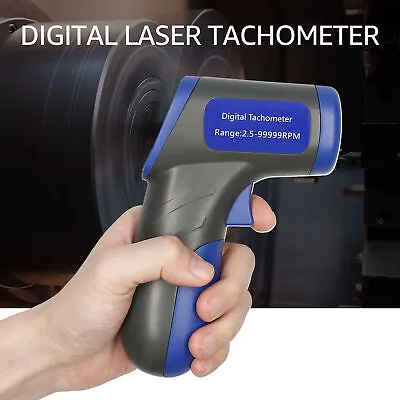 Digital Laser Tachometer Handheld RPM Meter Speedmeter Engine Motor Speed Gauge • $18.39