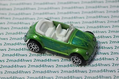 2007 Hot Wheels VOLKSWAGEN BEETLE CONVERTIBLE Loose MYSTERY CARS Green • $4.99