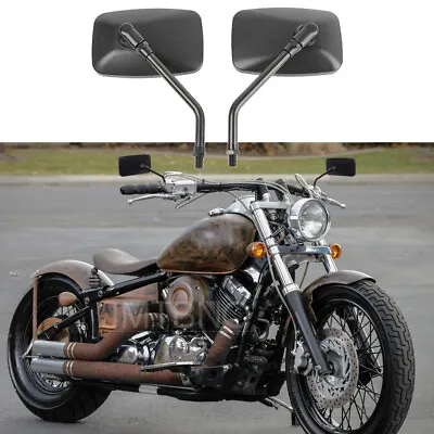 For Yamaha V Star 650 XVS650 250 950 1100 1300 Rectangle Motorcycle Side Mirrors • $25.59