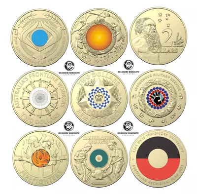 🇦🇺 Australian 🇦🇺 2 Dollar Coins UNC 9 Coin BEGINNER COLLECTION STARTER PACK • $59.99