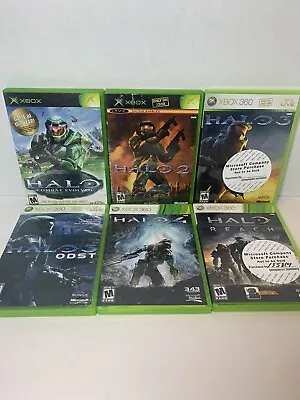 Halo 1 2 3 & 4 Reach & Halo ODST 6 Game Bundle - Xbox 360 - Free Shipping • $54.99