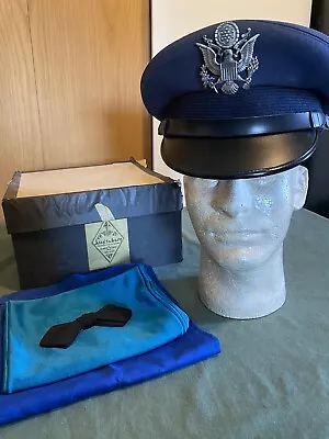 Vintage Vietnam War USAF Officer Private Purchase Hat And Scarves • $45