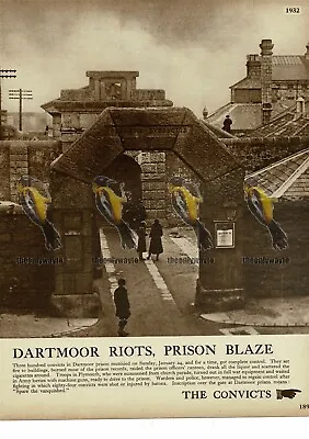 Dartmoor Prison Riots 1932 Book Illustration 1938  • £11.97